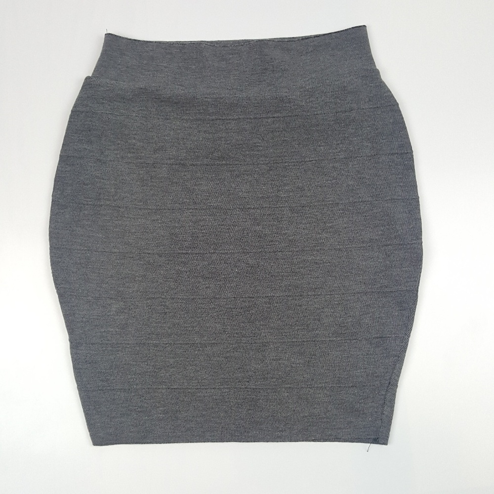 Gray Mini Skirt
